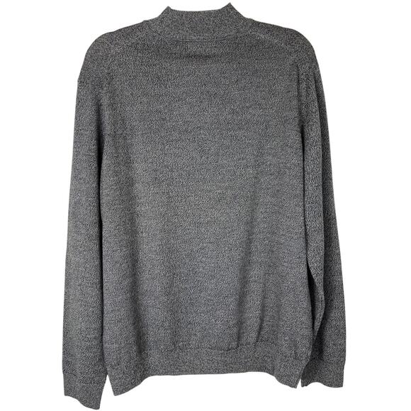 John Ashford Italian Merino Wool Mock Neck Sweater, Size Large, Men - Picture 2 of 7